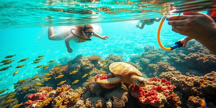 Snorkeling di Pantai Maldives