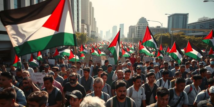 demonstrasi solidaritas gaza