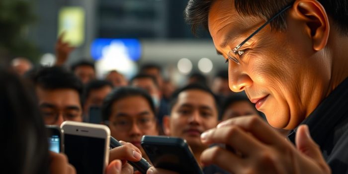 Gubernur Jakarta berinteraksi dengan warga melalui media sosial